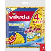 Vileda 2 Paket 4'lü 30% Mikrofiberli Mutfak Bezi