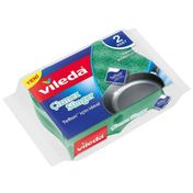 Vileda 2 x 2 Adet Yeşil Tırnak Koruyuculu Çizmez Bulaşık Süngeri