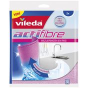 Vileda 2'li Actifibre 15 Paket Mikrofiber Bez