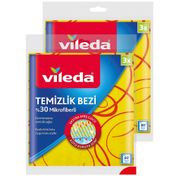 Vileda 3'lü 2'li Paket Mikrofiber Temizlik Bezi