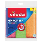 Vileda 3’lü Colors XL Mikrofiber Temizlik Bezi