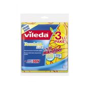 Vileda 3'lü Düz Mikrofiber Temizlik Bezi