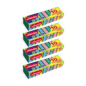 Vileda 4 x 10'lu Rainbow Ekonomik Bulaşık Süngeri