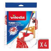 Vileda 4'lü Easy Wring Turbo 2 In 1 Yedek Paspas