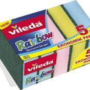 Vileda 5'li Rainbow Bulaşık Süngeri