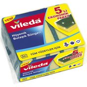 Vileda 5'li Yeşil Klasik Düz Sünger