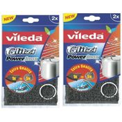 Vileda Glitzi Power Inox 2 Adet 2'li Paket Bulaşık Teli