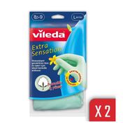 Vileda No:8,5-9 Büyük Boy 2'li Extra Sensation Temizlik Eldiveni