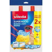 Vileda Supermocio Klasik + Ahşap Yedek Paspas