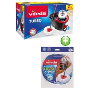 Vileda Turbo Pedallı Temizlik Seti + Turbo Yedek Mop Paspas Ucu