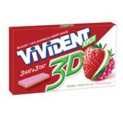 Vivident 3D Çilek Yeşil Cüzdan Sakız 14'lü 33 gr