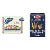 Wasa 230 gr Lifli Gevrek Ekmek + 500 gr Barilla Mezze Penne Tricolore Üç Renkli Kalem Makarna