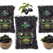 Yasemin Hanım Çiftliği 3x1000 gr Gemlik Tipi Doğal Siyah Zeytin