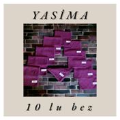 Yasima 10'lu Cam Ev Temizliği Toz Alma Mor Mikrofiber Temizlik Bezi