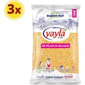 Yayla 3 x 1 kg İri Pilavlık Bulgur