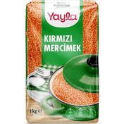 Yayla Top Tane İthal 1 kg Kırmızı Mercimek