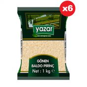Yazar 1 Kg x 6 Paket Gönen Baldo Pirinç