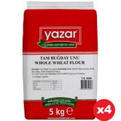 Yazar 4x5 kg Taş Değirmende Öğütülmüş Tam Buğday Unu
