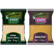 Yazar 5 kg Gönen Baldo Pirinç + 5 kg Pilavlık Bulgur