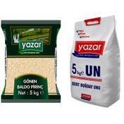 Yazar 5 Kg Gönen Baldo Pirinç + 5 Kg Un