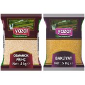 Yazar 5 kg Osmancık Pirinç ve 5 kg Pilavlık Bulgur