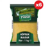 Yazar 6 x 1 kg Köftelik Bulgur