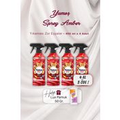 Yumoş 4x450 ml Amber Çamaşır Yumuşatıcı Sprey