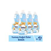Yumoş Bebek 4x1200 ml Doğal Özler Konsantre Çamaşır Yumuşatıcısı