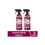 Yumoş Sakura 2x450 ml Yıkanması Zor Eşyalar Için Giysi Spreyi