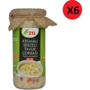 Zel 6x480 ml Kremalı Sebzeli Tavuk Çorbası