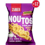 Züber 15x55 gr Ekşi Krema ve Soğanlı Noutos Nohut Cipsi