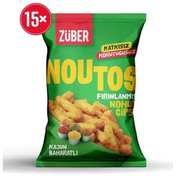 Züber 15x55 gr Noutos Kajun Baharatlı Fırınlanmış Nohut Cipsi