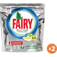 Fairy Platinum 5'lı 215 Yıkama Bulaşık Makinesi Deterjanı Kapsülü.