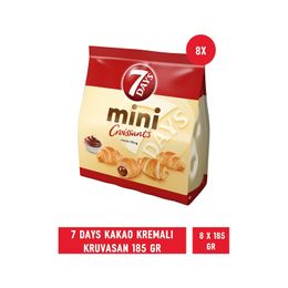 7 Days 8x185 gr Kakao Kremalı Mini Kruvasan