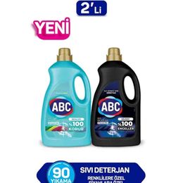 ABC 2x2,7 lt Sıvı Deterjan Renkliler ve Siyahlar