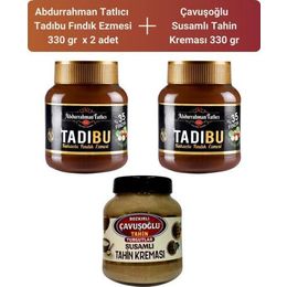 Abdurrahman Tatlıcı 2x330 gr Tadıbu + Çavuşoğlu 330 gr Susamlı Tahin Kreması