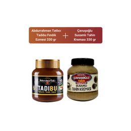 Abdurrahman Tatlıcı 330 gr Tadıbu + Çavuşoğlu 330 gr Susamlı Tahin Kreması