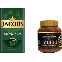 Abdurrahman Tatlıcı 330 gr Tadıbu Kakaolu Fındık Ezmesi + Jacobs 250 gr Monarch Filtre Kahve