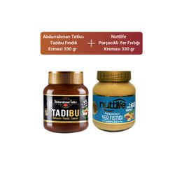 Abdurrahman Tatlıcı 330 gr Tadıbu + Nuttlife 330 gr Parçacıklı Yer Fıstığı Kreması