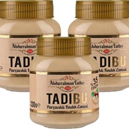 Abdurrahman Tatlıcı 3x330 gr Tadıbu Parçacıklı Fındık Ezmesi