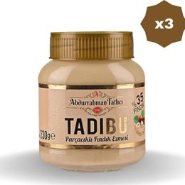 Abdurrahman Tatlıcı 3x330 gr Tadıbu Parçacıklı Fındık Ezmesi