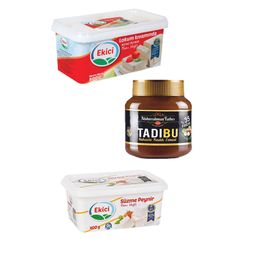 Abdurrahman Tatlıcı 800 gr Tadıbu + Ekici 800 gr Tam Yağlı Lokum Kıvamında Beyaz Peynir+ Ekici 400 gr Süzme Peynir