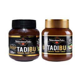 Abdurrahman Tatlıcı Tadıbu Bitterli Fındık Ezmesi + Kakaolu Fındık Ezmesi 2 x 330 gr