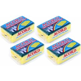 Acord 4'lü Jumbo Boy Endüstriyel Çok Amaçlı Bulaşık Süngeri