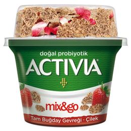 Activia Çilekli Tam Buğday Gevrekli 140 gr Doğal Probiyotikli Karıştır Atıştır