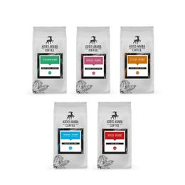 Addis Ababa Coffee 5x100 gr Kavrulmuş Çekirdek Orijinal Etiyopya Kahveleri