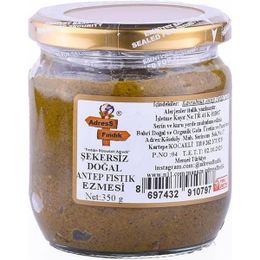 Adress 350 gr Fındık Şekersiz Antep Fıstık Ezmesi