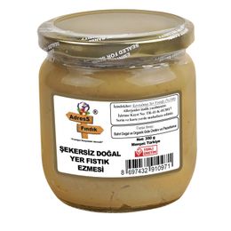Adress 350 gr Fındık Şekersiz Doğal Yer Fıstığı Ezmesi