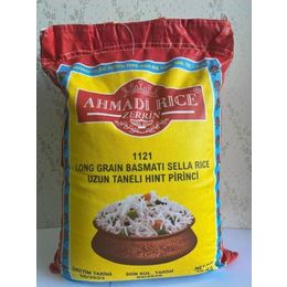 Ahmadi Zerrin Rice 10 kg 1121 Uzun İri Taneli Basmati Hint Sella Pirinci