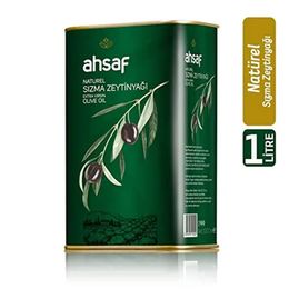 Ahsaf 1 lt Teneke Natürel Sızma Zeytinyağı